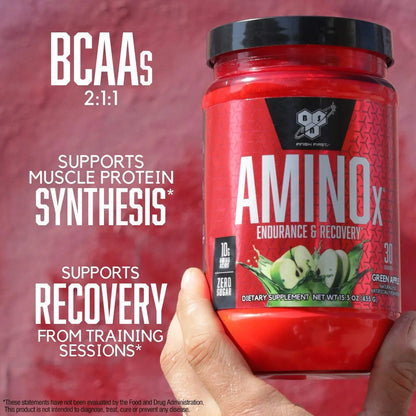 BSN Amino X - 30 Servings Green Apple) - Muscle & Strength India - India's Leading Genuine Supplement Retailer 