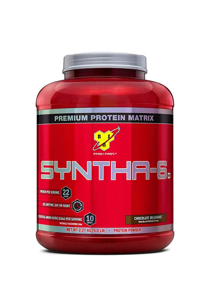 BSN SYNTHA 6 -5 LB CHOCOLATE MILKSHAKE - Muscle & Strength India - India's Leading Genuine Supplement Retailer 