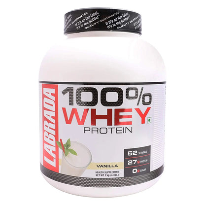 Labrada 100% Whey Protein 4.4Lbs Vanilla - Muscle & Strength India - India's Leading Genuine Supplement Retailer 