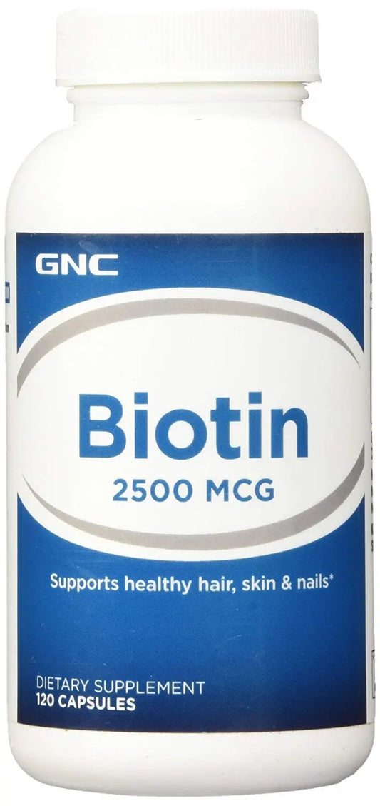 Gnc  Biotin 120 Capsules - Muscle & Strength India - India's Leading Genuine Supplement Retailer 