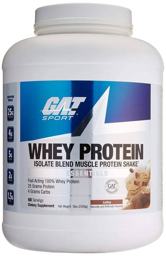 Gat Sport Whey Protein 5 Lbs Coffee 68 Servings - Muscle & Strength India - India's Leading Genuine Supplement Retailer 