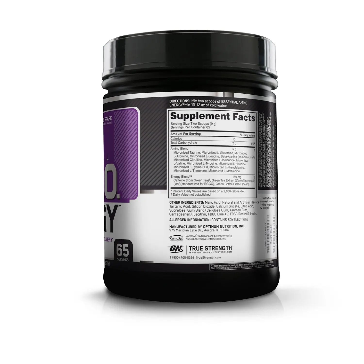 ON Amino Energy - 65 Servings (Concord Grape) - Muscle & Strength India - India's Leading Genuine Supplement Retailer 