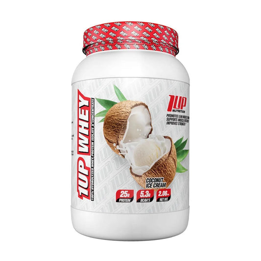 1UP WHEY COCONUT ICE CREAM 2.06 LBS - Muscle & Strength India - India's Leading Genuine Supplement Retailer 