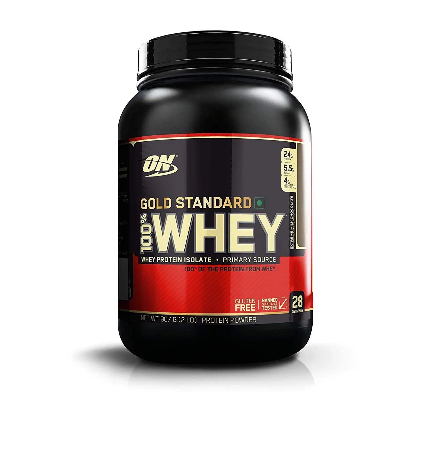 ON GOLD STANDARD 100% WHEY 2 LBS EXTREME MILK CHOCOLATE - Muscle & Strength India - India's Leading Genuine Supplement Retailer 