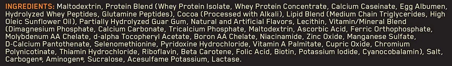 Optimum Nutrition ON Pro Gainer - 10.19 Lbs Double Chocolate - Muscle & Strength India - India's Leading Genuine Supplement Retailer 