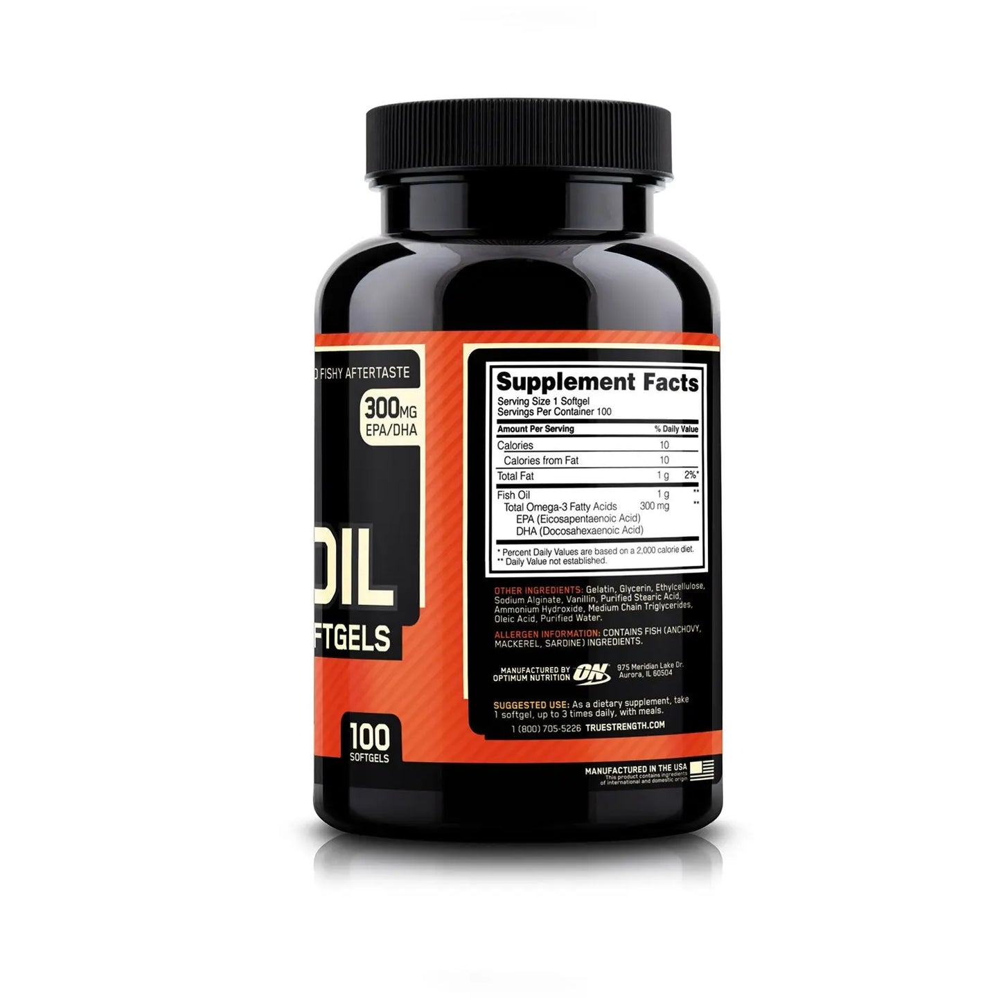 Optimum Nutrition ON) Fish Oil 1000 Mg - 200 Softgels - Muscle & Strength India - India's Leading Genuine Supplement Retailer 