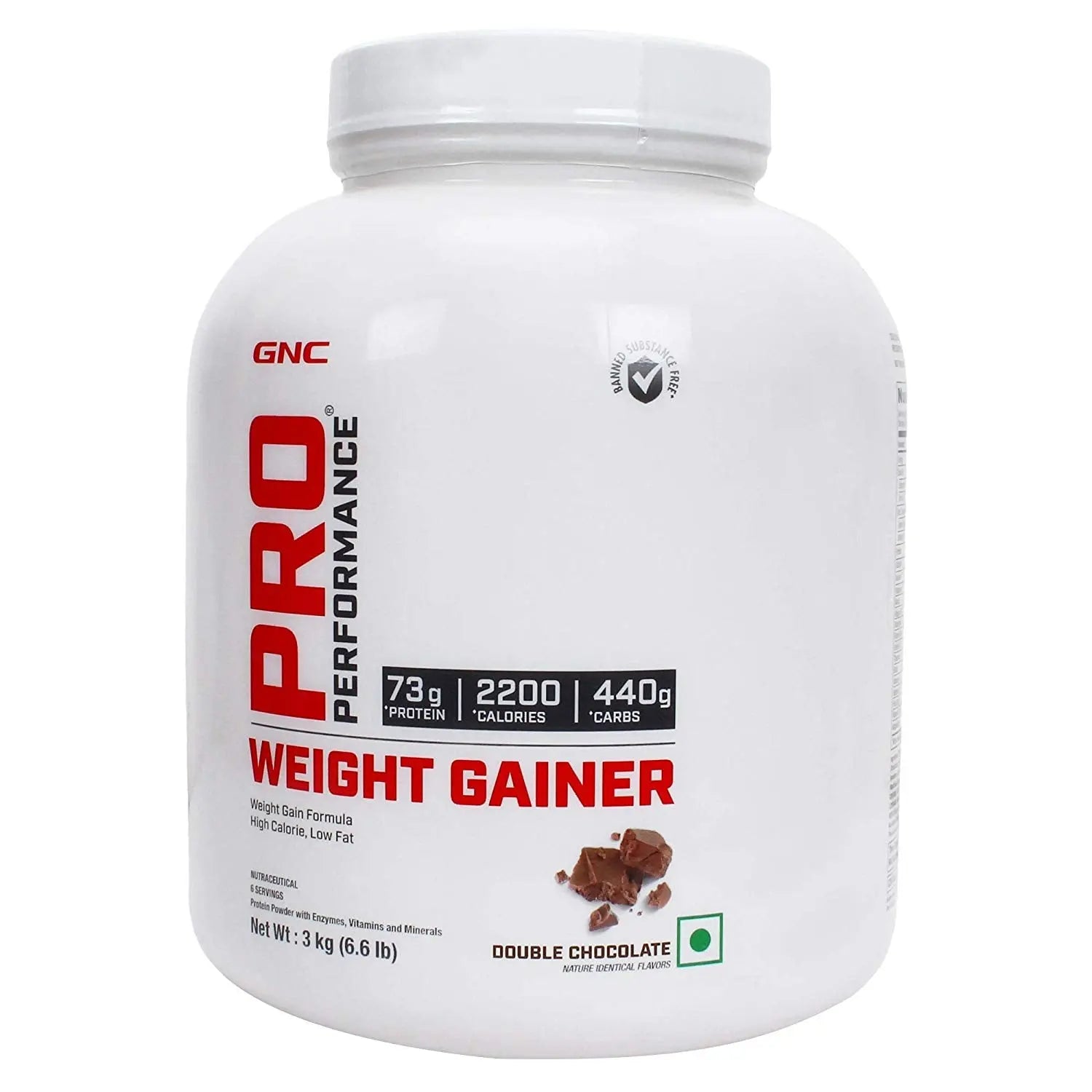 Gnc Weight Gainer 3kg Double Chocolate - Muscle & Strength India - India's Leading Genuine Supplement Retailer 