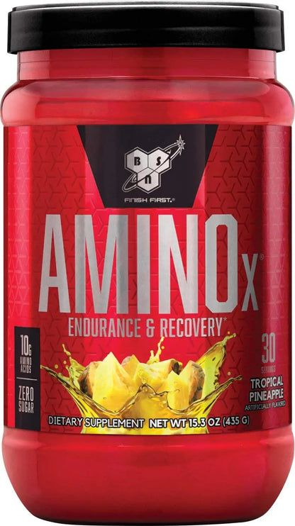 BSN Amino X - 30 Servings Tropical Pineapple - Muscle & Strength India - India's Leading Genuine Supplement Retailer 