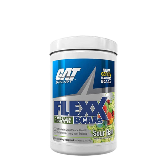 GAT SPORTS FLEXX BCAA 30 SERVING Sour Ball - Muscle & Strength India - India's Leading Genuine Supplement Retailer 