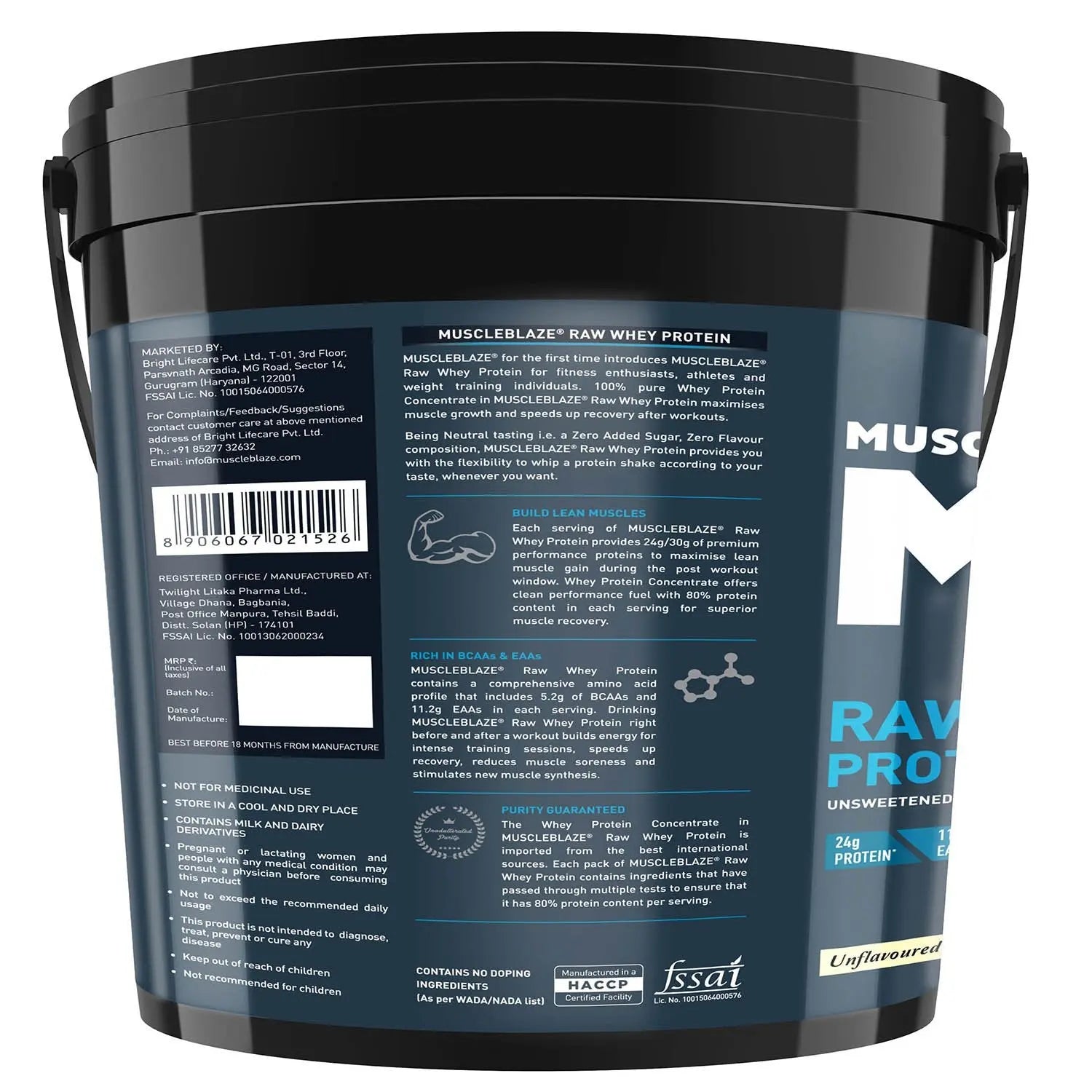 MB RAW WHEY PROTEIN 80% 4KG - Muscle & Strength India - India's Leading Genuine Supplement Retailer 