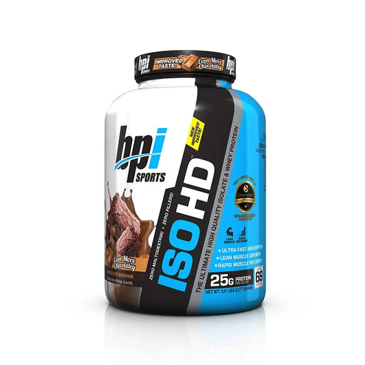 BPI SPORTS ISO HD 5 LBS CHOCOLATE BROWNINE - Muscle & Strength India - India's Leading Genuine Supplement Retailer 