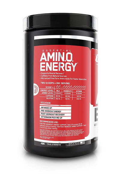 ON AMINO ENERGY STRAWBERRY LIME 270 GM - Muscle & Strength India - India's Leading Genuine Supplement Retailer 