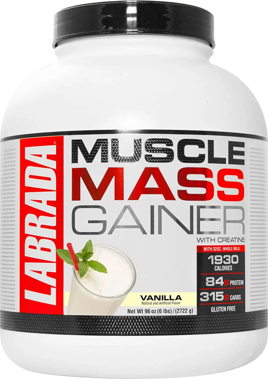 LABRADA MUSCLE MASS GAINER VANILLA 6LBS - Muscle & Strength India - India's Leading Genuine Supplement Retailer 