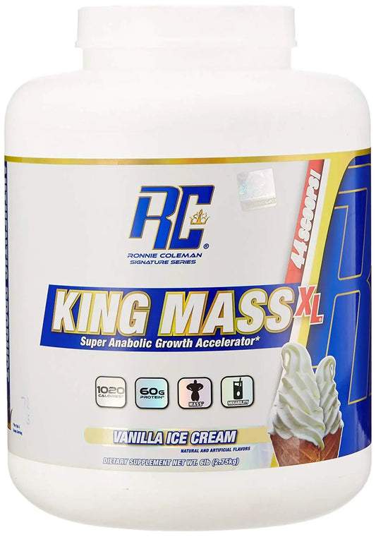 RC KING MASS 6 LBS VANILLA ICE CREAM - Muscle & Strength India - India's Leading Genuine Supplement Retailer 