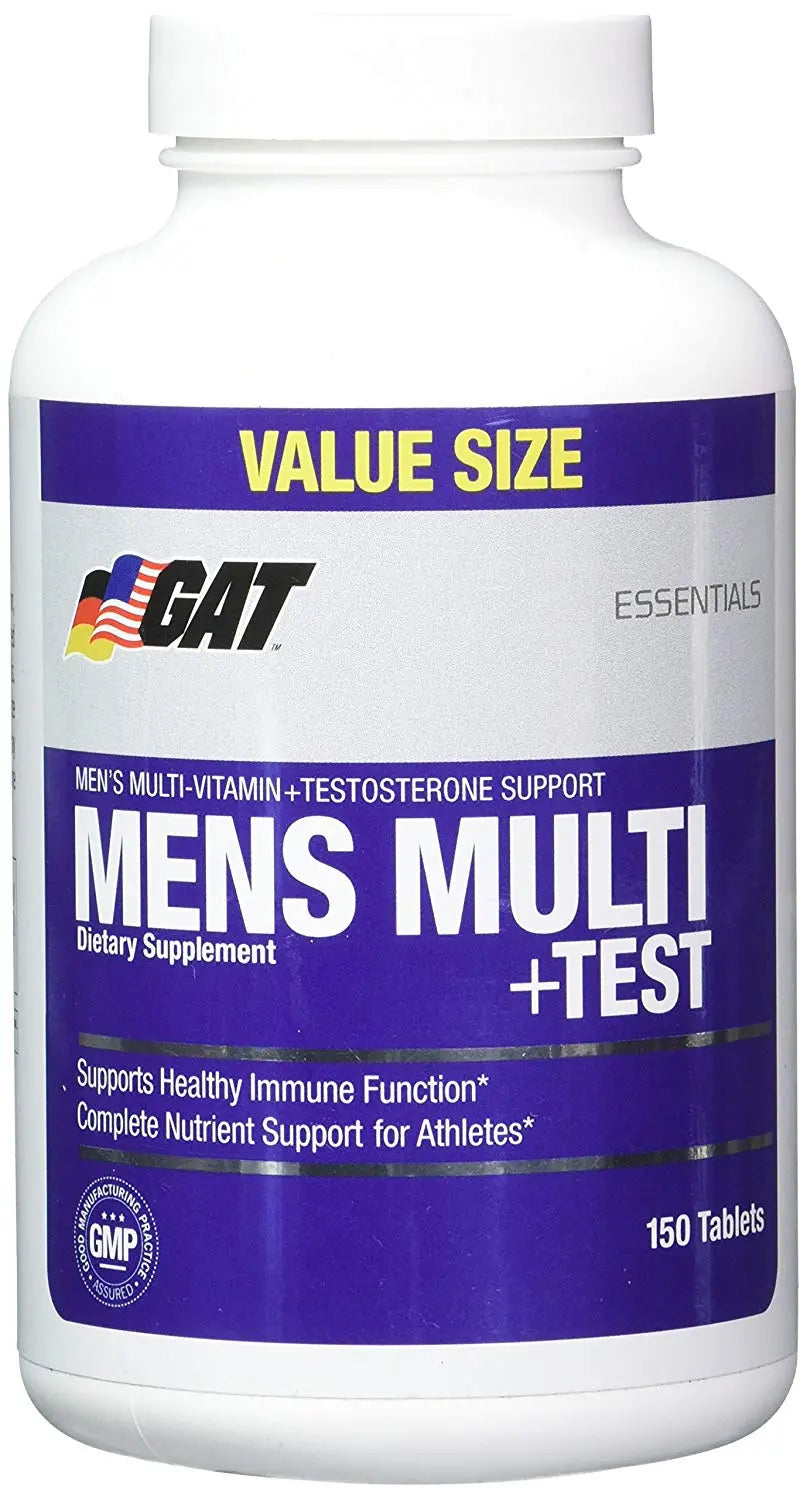 GAT MENS MULTI + TEST 150 TABLETS - Muscle & Strength India - India's Leading Genuine Supplement Retailer 