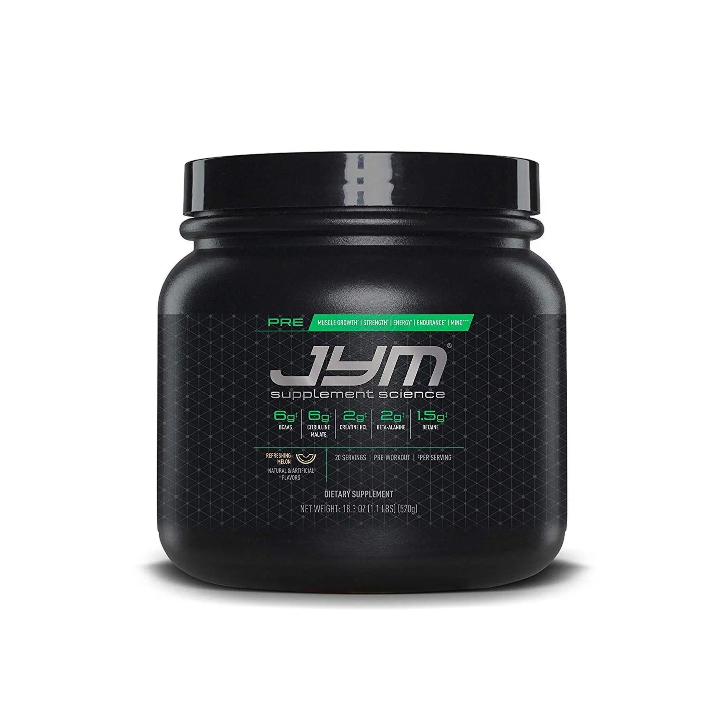 JYM Pre Preworkout 20 Serving refreshing melon - Muscle & Strength India - India's Leading Genuine Supplement Retailer 