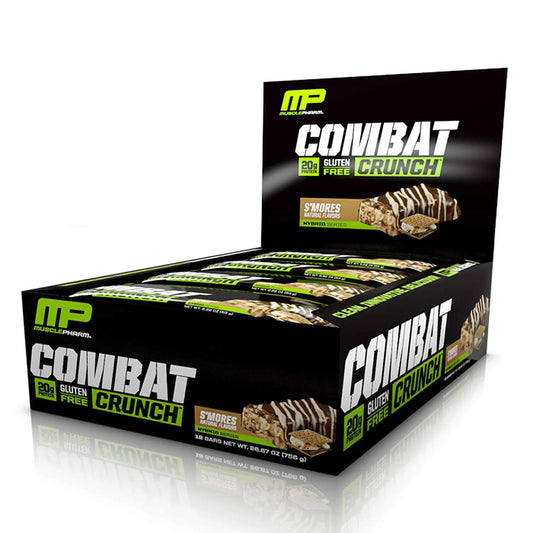 MP COMBAT CRUNCH BAR 20G S'MORES - Muscle & Strength India - India's Leading Genuine Supplement Retailer 