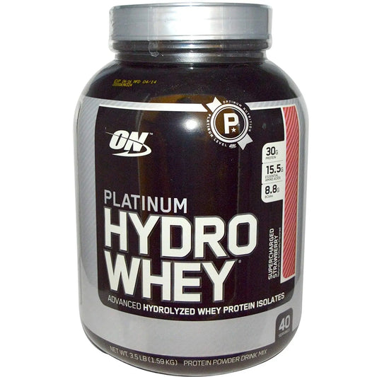 ON Platinum Hydro Whey - 3.5 Lbs Supercharged Strawberry - Muscle & Strength India - India's Leading Genuine Supplement Retailer 