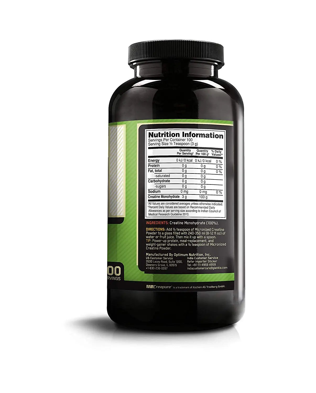 On Micronized Creatine Powder 100serving 300gm - Muscle & Strength India - India's Leading Genuine Supplement Retailer 