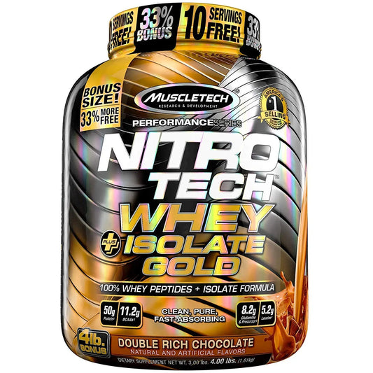 MUSCLETECH NITROTECH ISOLATE 4LB DBL RICH CHOCOLATE - Muscle & Strength India - India's Leading Genuine Supplement Retailer 