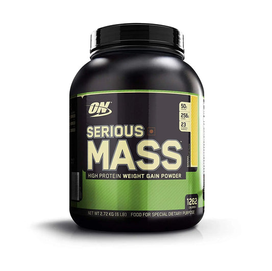 Optimum Nutrition ON Serious Mass - 6 Lbs Banana - Muscle & Strength India - India's Leading Genuine Supplement Retailer 