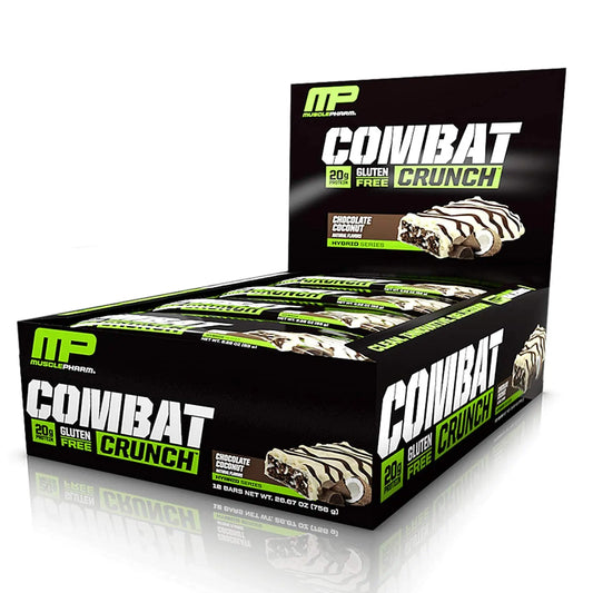 MP COMBAT CRUNCH BAR 20G CHOCOLATE COCONUT - Muscle & Strength India - India's Leading Genuine Supplement Retailer 