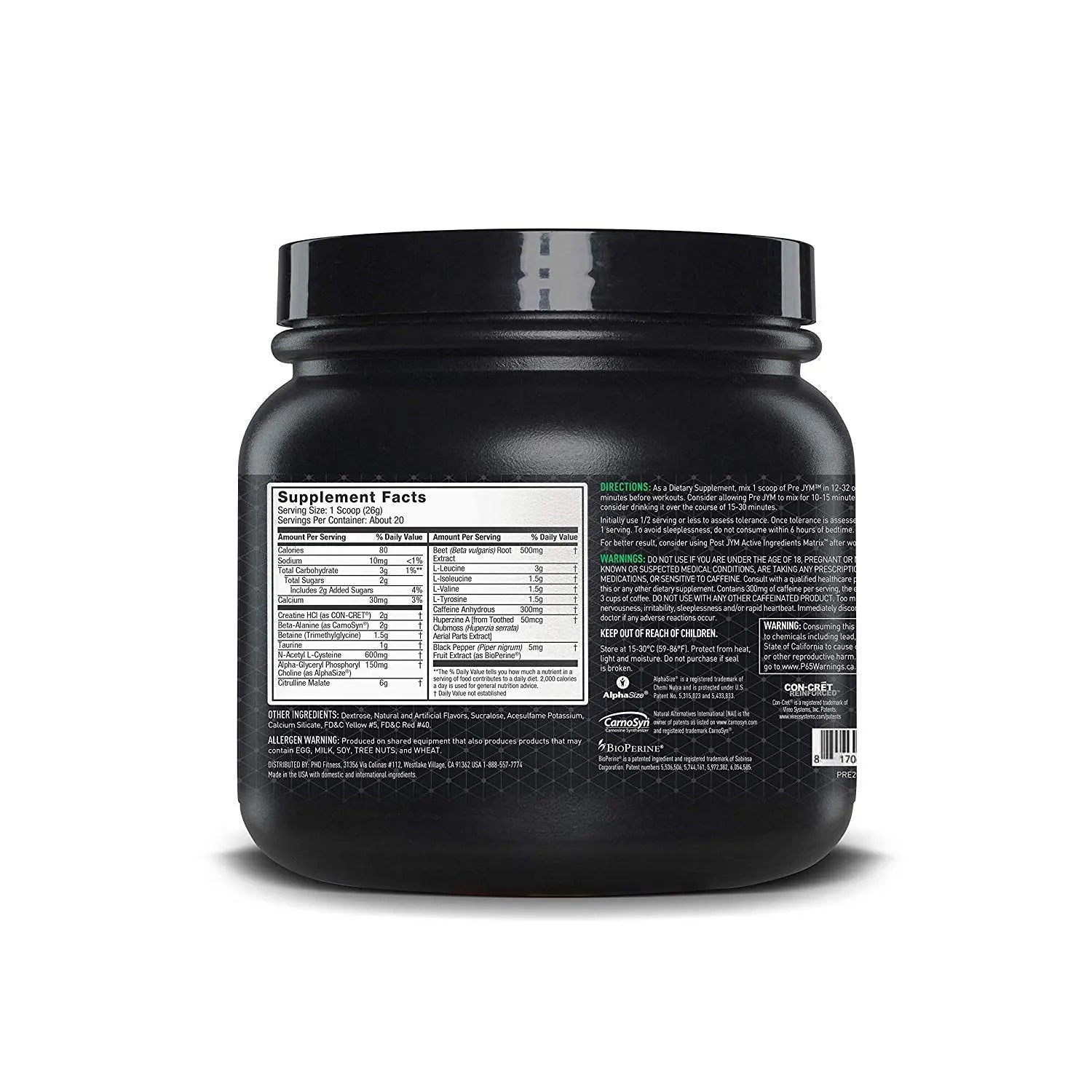 JYM Pre Preworkout 20 Serving refreshing melon - Muscle & Strength India - India's Leading Genuine Supplement Retailer 