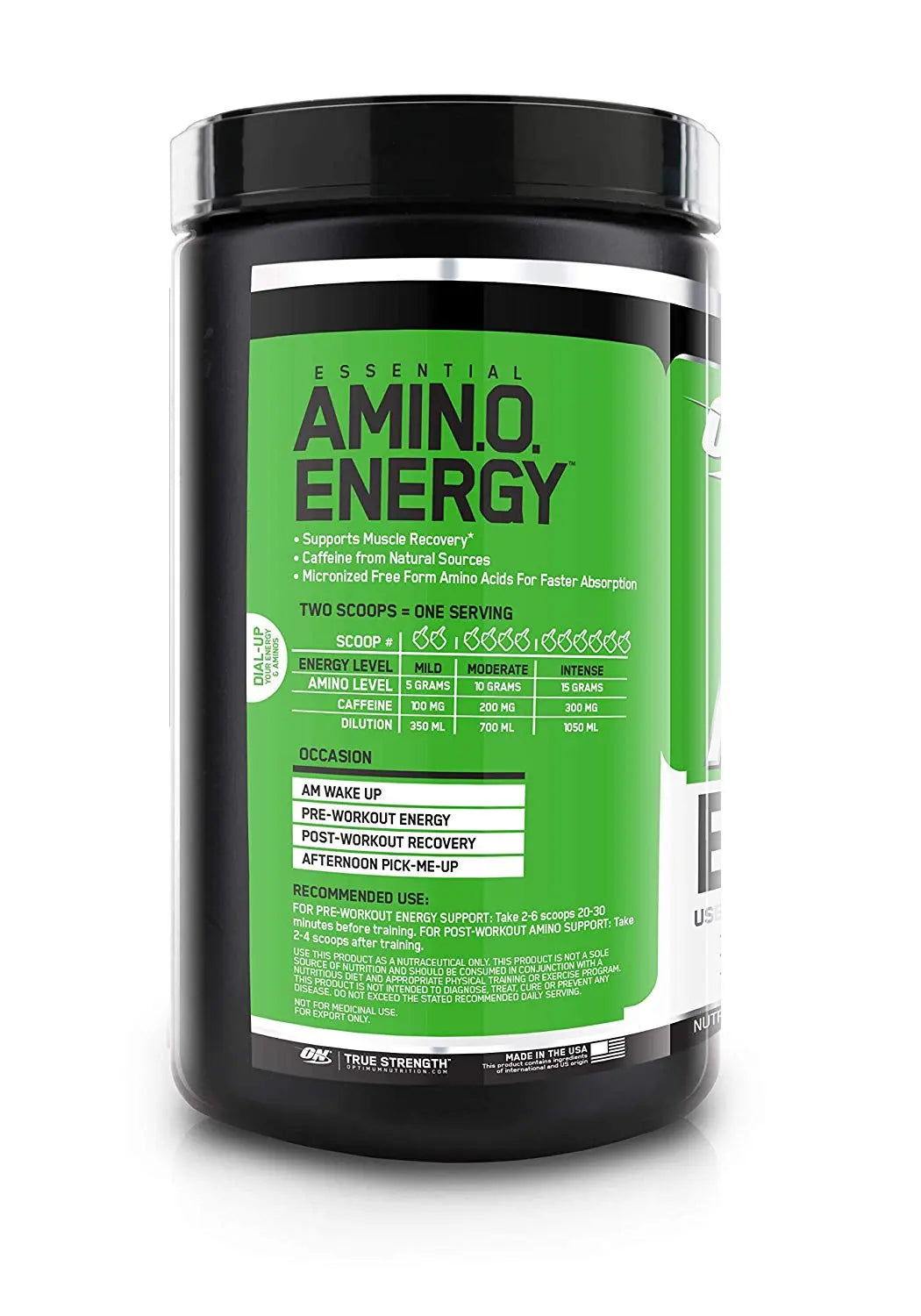 ON ESSENTIALS AMINO ENERGY 30 SERVING LEMON LIME - Muscle & Strength India - India's Leading Genuine Supplement Retailer 