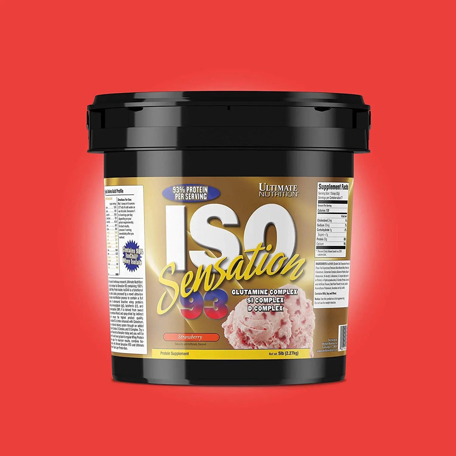 ULTIMATE NUTRITION ISO SENSATION 5 LBS STRAWBERRY - Muscle & Strength India - India's Leading Genuine Supplement Retailer 