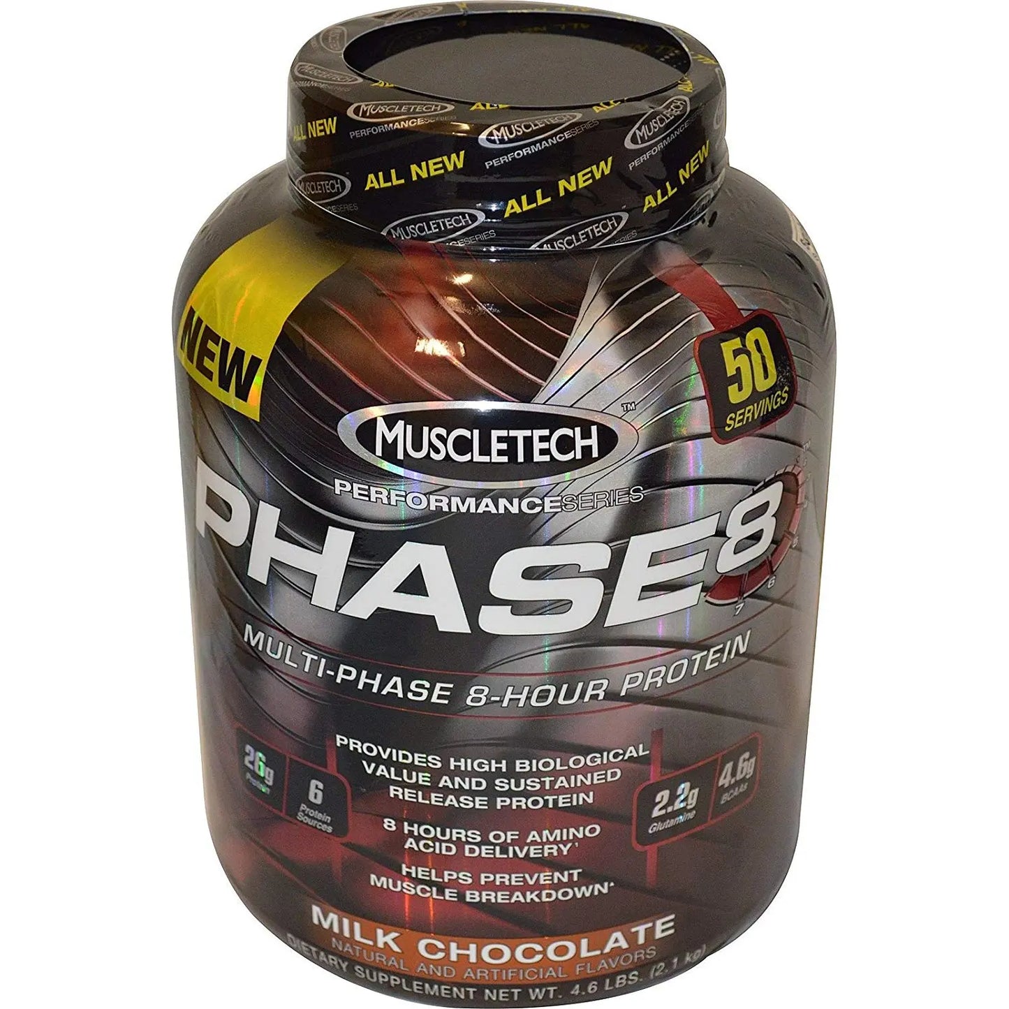 MUSCLETECH PEFR SERIES PHASE 8 4.60 LBS MILK CHOCOLATE - Muscle & Strength India - India's Leading Genuine Supplement Retailer 