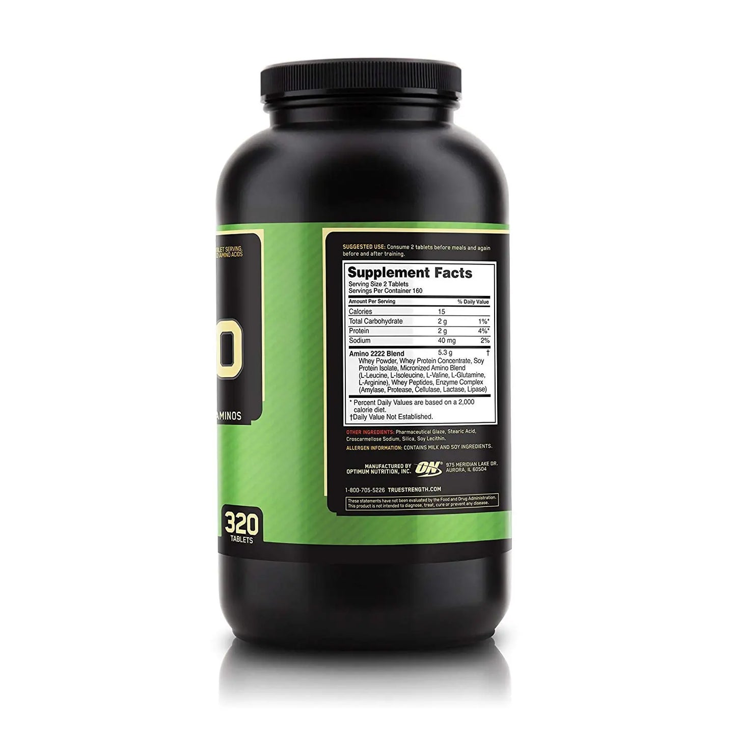 ON SUPERIOR AMINO 2222 TABS 320 TABS - Muscle & Strength India - India's Leading Genuine Supplement Retailer 