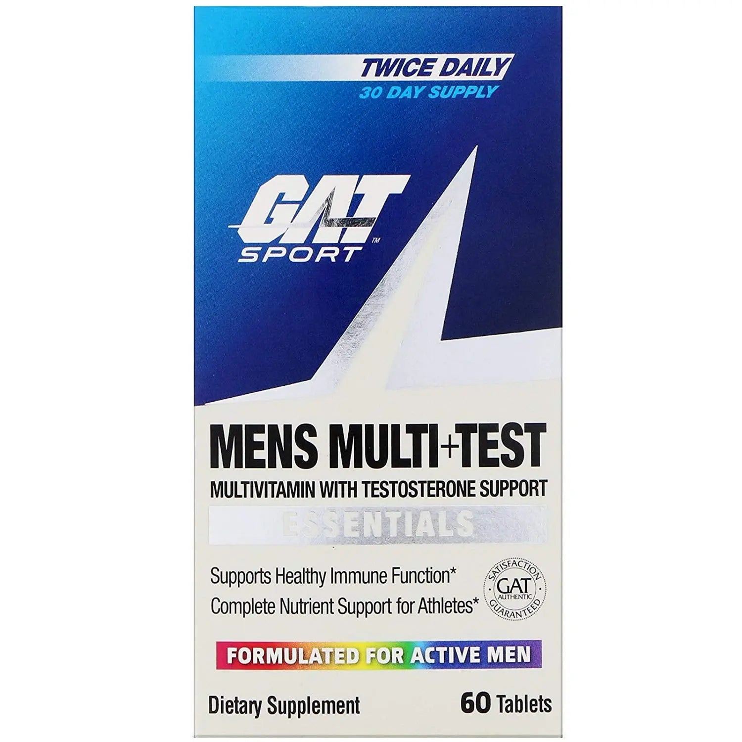 GAT MENS MULTI+TEST 60 TABS - Muscle & Strength India - India's Leading Genuine Supplement Retailer 