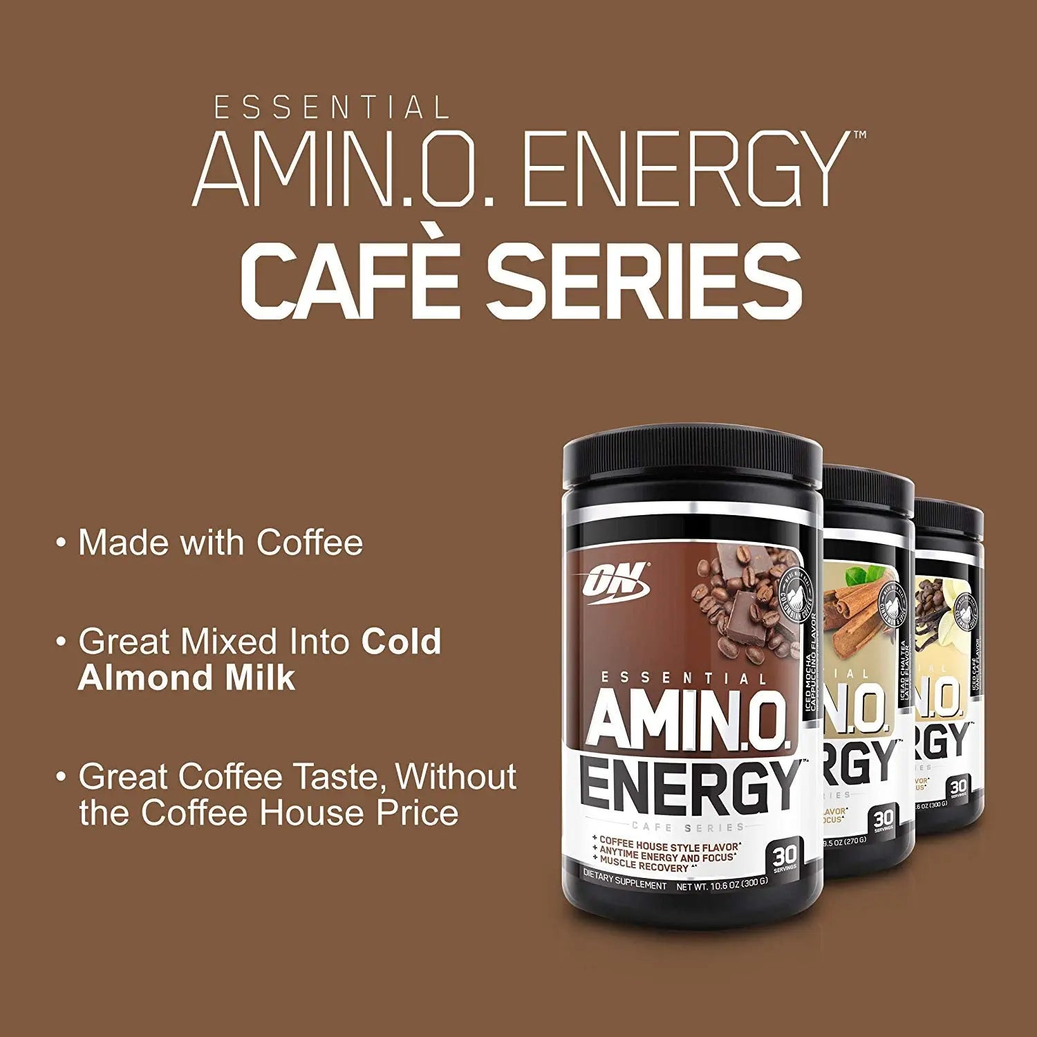 ON Essentials Amino Energy 30 Servings  ICED CARAMEL MACCHIATO F - Muscle & Strength India - India's Leading Genuine Supplement Retailer 