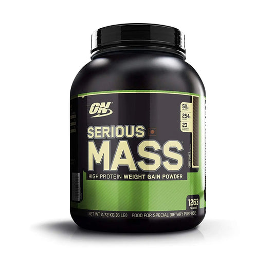 ON SERIOUS MASS CHOCOLATE 6 LBS - Muscle & Strength India - India's Leading Genuine Supplement Retailer 