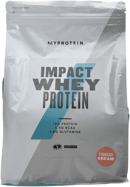 MY PROTEIN IMPACT WHEY PROTEIN STARWBERRY CREAM 2.5KG - Muscle & Strength India - India's Leading Genuine Supplement Retailer 