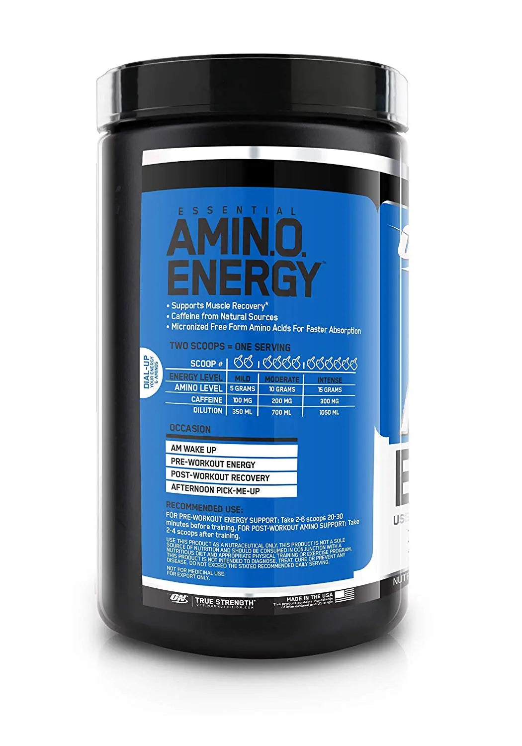 ON Amino Energy - 30 Servings (Blue Raspberry) - Muscle & Strength India - India's Leading Genuine Supplement Retailer 