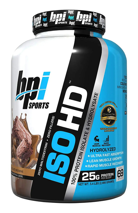 BPI SPORTS ISO HD 5.01 LBS CHOCOLATE BROWNIE - Muscle & Strength India - India's Leading Genuine Supplement Retailer 