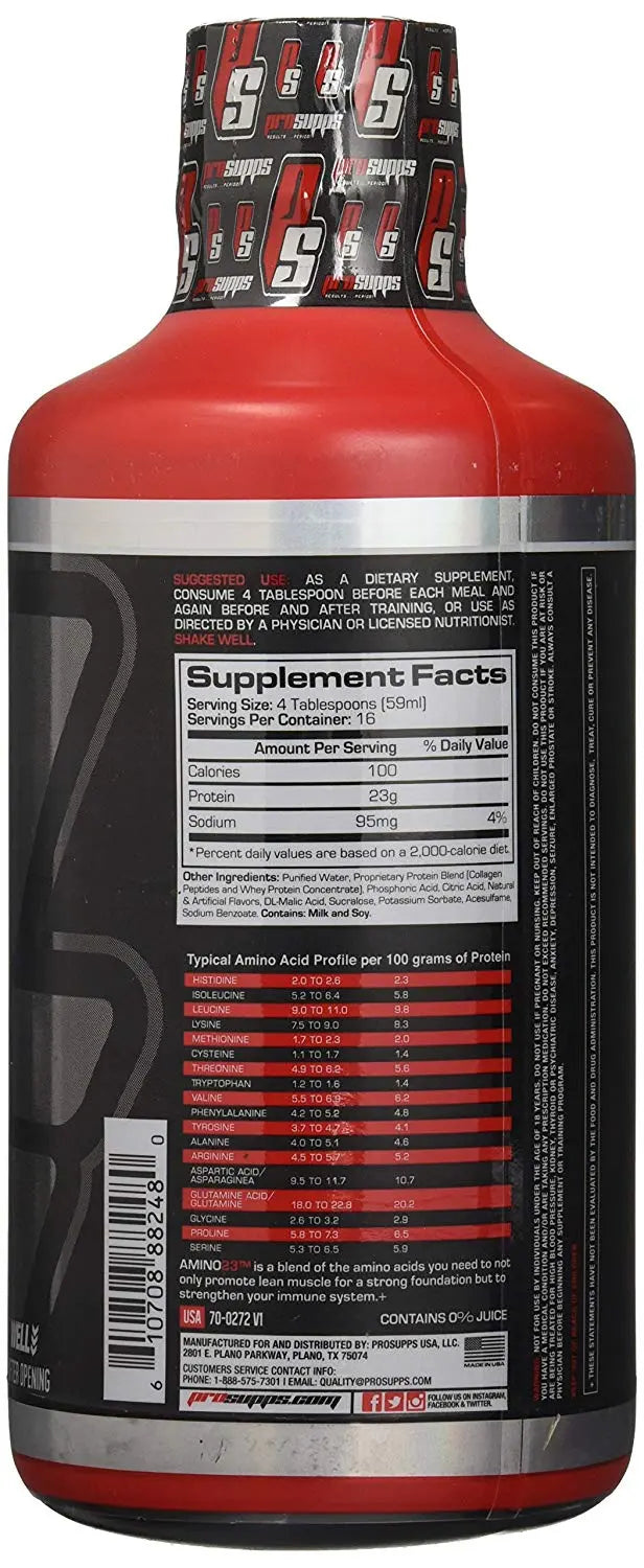 PROSUPPS PS AMINO 23 LIQUID 16 SERVINGS - Muscle & Strength India - India's Leading Genuine Supplement Retailer 