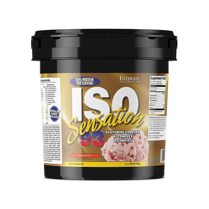 ULTIMATE NUTRITION ISO SENSATION 5 LBS STRAWBERRY - Muscle & Strength India - India's Leading Genuine Supplement Retailer 