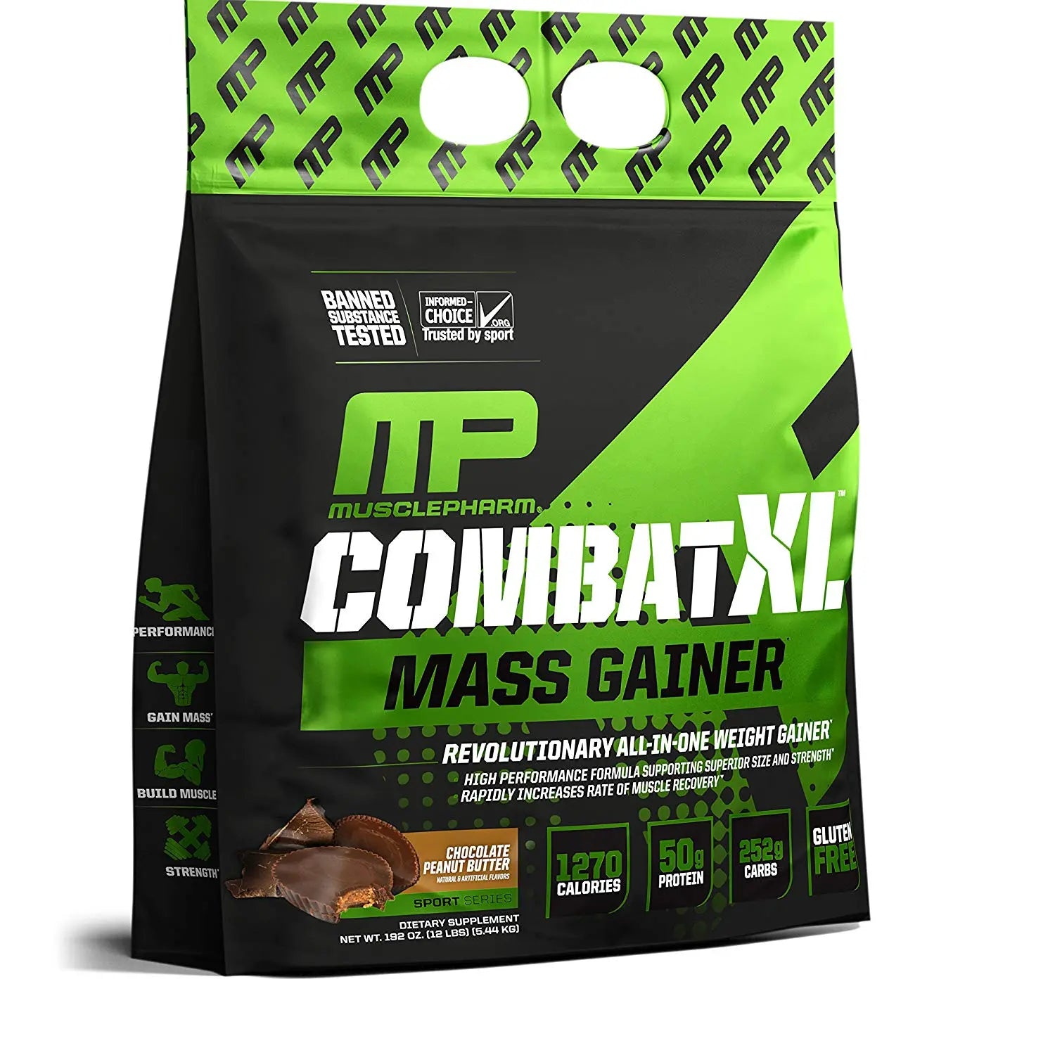 MP COMBAT XL MASS GAINER 12 LB CHOCOLATE PEENUT BUTTER - Muscle & Strength India - India's Leading Genuine Supplement Retailer 