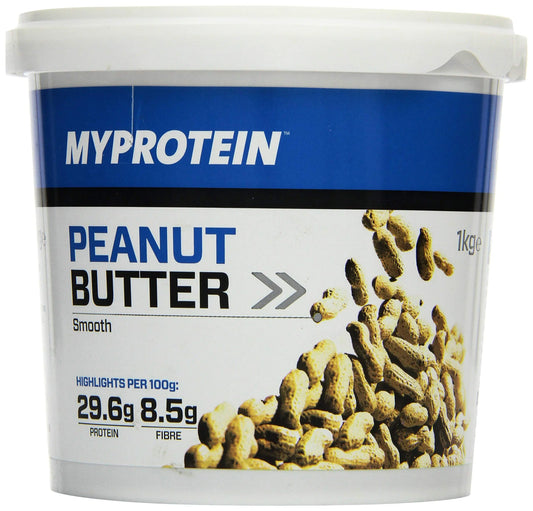 MYPROTEIN PEENUT BUTTER SMOOTH 1 KG - Muscle & Strength India - India's Leading Genuine Supplement Retailer 