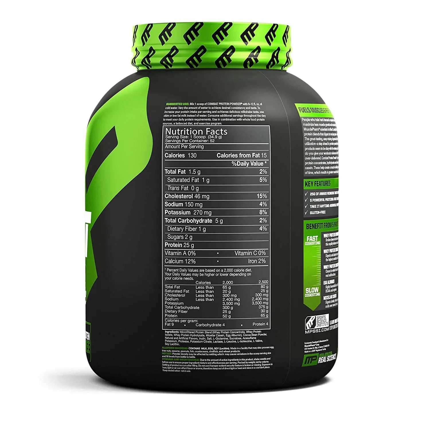 MUSCLE PHARM COMBAT PROTEIN POWDER 4 LBS CHOCOLATE MILK - Muscle & Strength India - India's Leading Genuine Supplement Retailer 