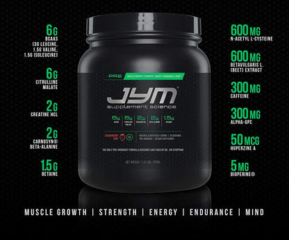 PRE JYM SUPPLEMENT SCIENCE 1LBS Black Cherry - Muscle & Strength India - India's Leading Genuine Supplement Retailer 