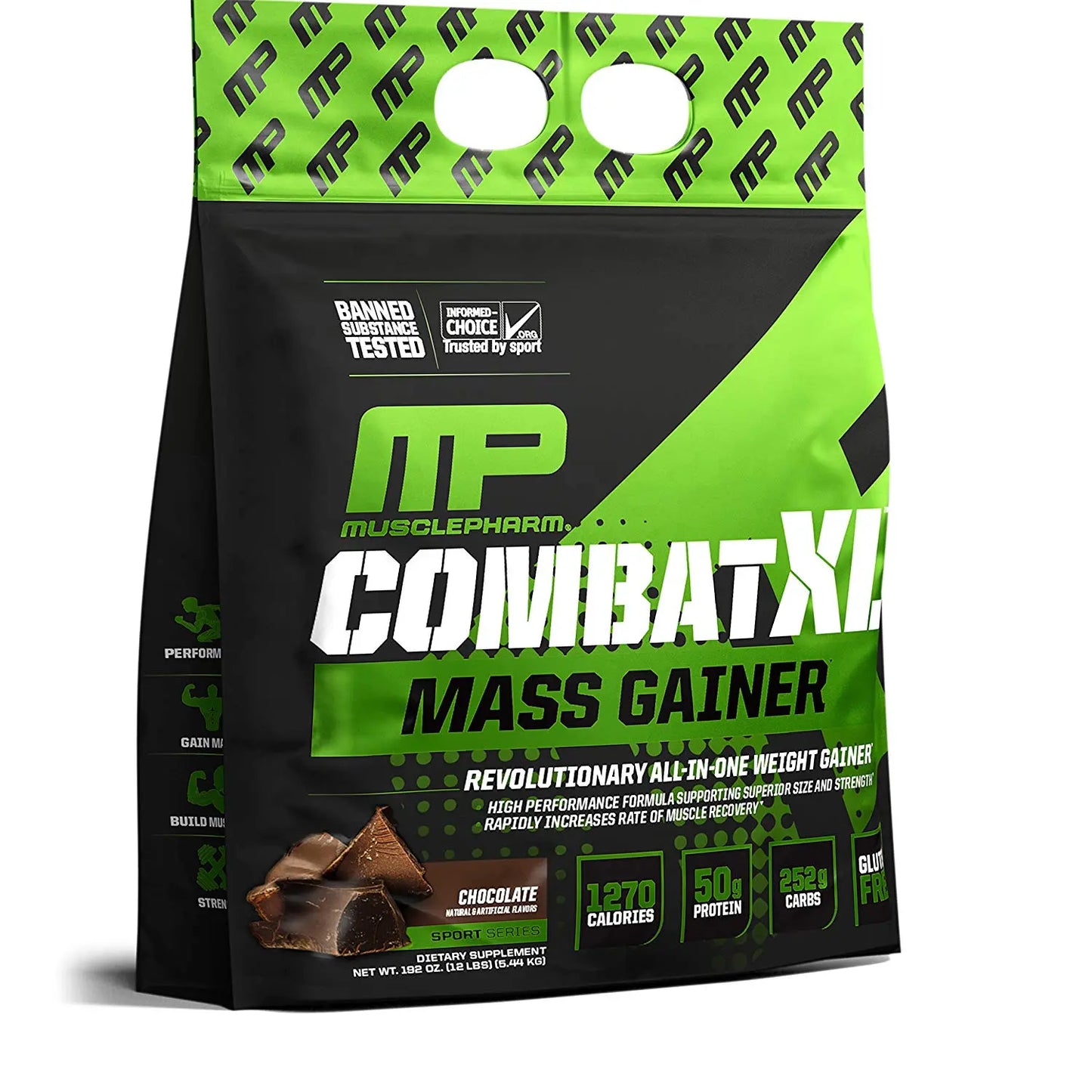 MP COMBAT XL MASS GAINER CHOCOLATE 12 LB - Muscle & Strength India - India's Leading Genuine Supplement Retailer 