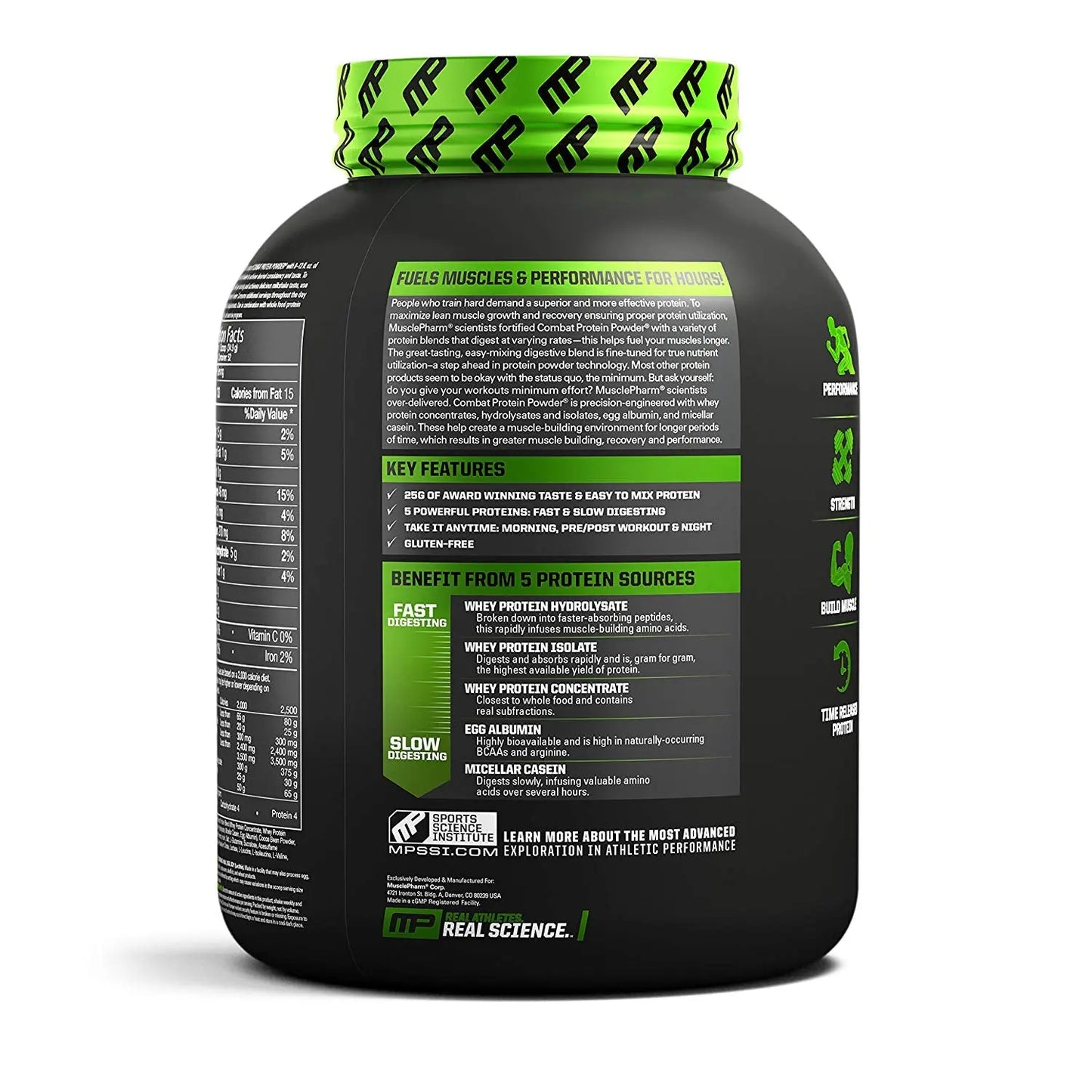 MUSCLE PHARM COMBAT PROTEIN POWDER 4 LBS CHOCOLATE MILK - Muscle & Strength India - India's Leading Genuine Supplement Retailer 