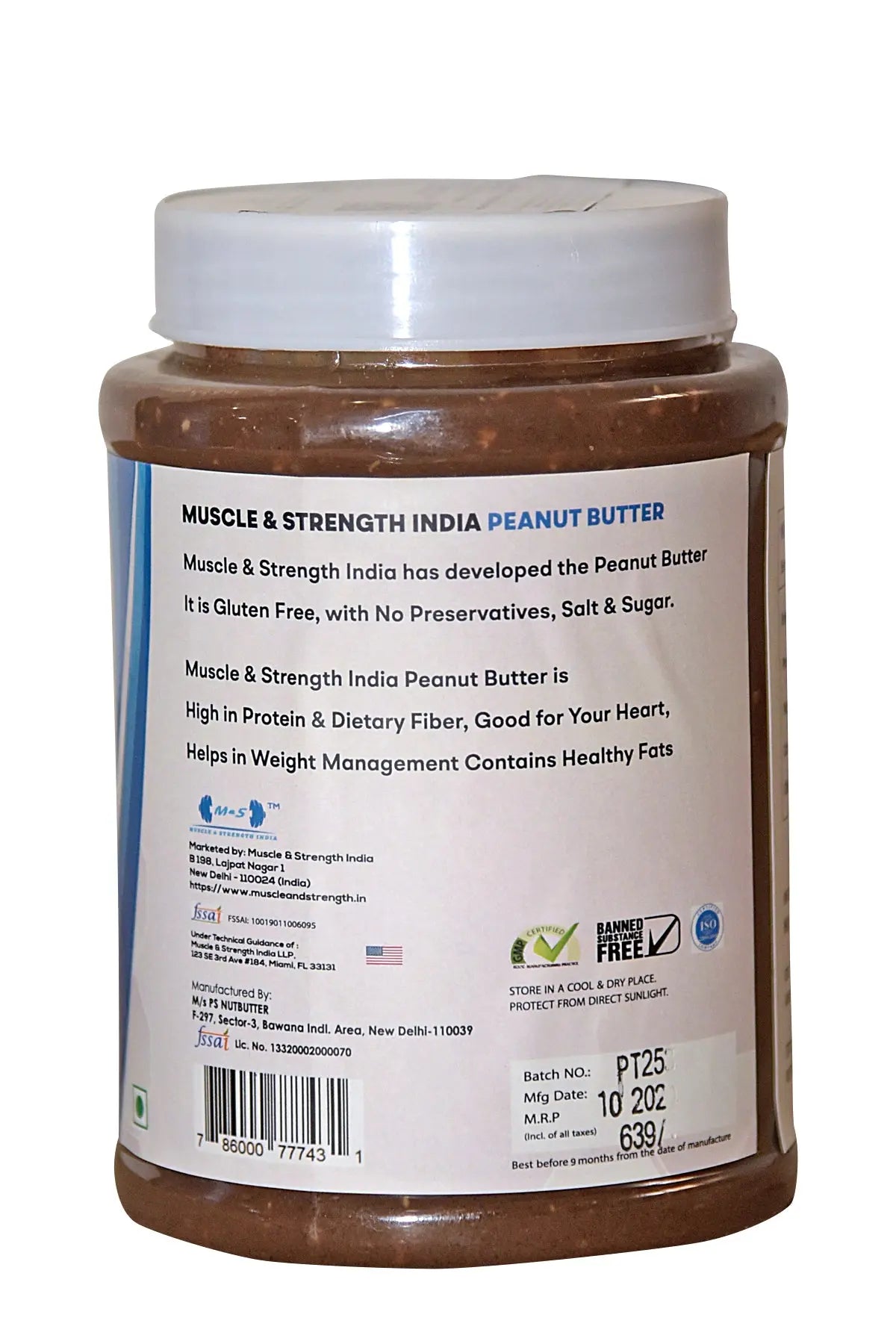 Muscle & Strength India Peanut Butter - Muscle & Strength India - India's Leading Genuine Supplement Retailer 