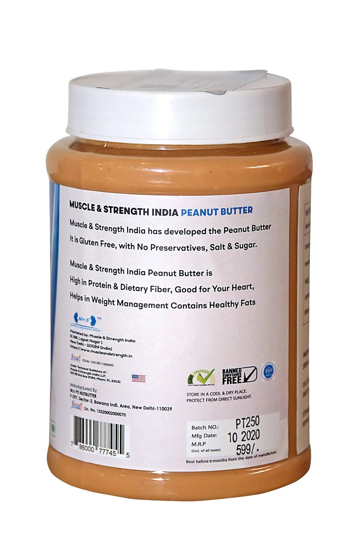 Muscle & Strength India Peanut Butter - Muscle & Strength India - India's Leading Genuine Supplement Retailer 