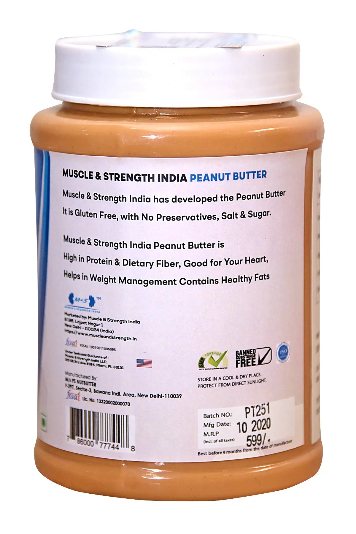 Muscle & Strength India Peanut Butter - Muscle & Strength India - India's Leading Genuine Supplement Retailer 