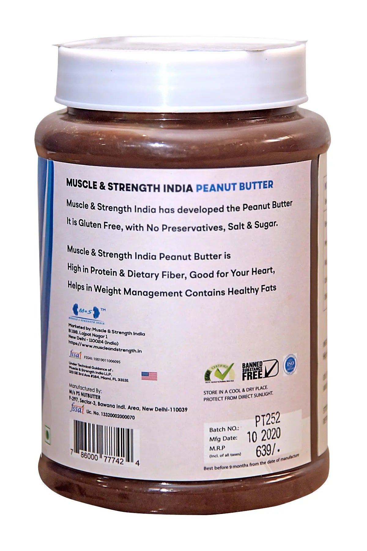 Muscle & Strength India Peanut Butter - Muscle & Strength India - India's Leading Genuine Supplement Retailer 