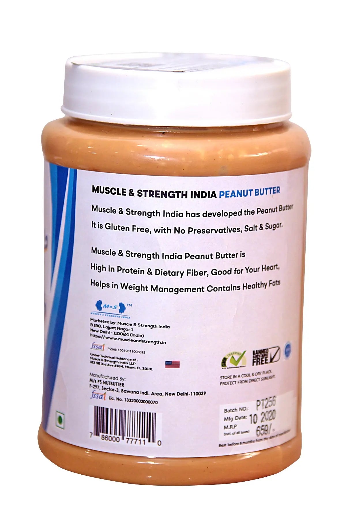 Muscle & Strength India Peanut Butter - Muscle & Strength India - India's Leading Genuine Supplement Retailer 